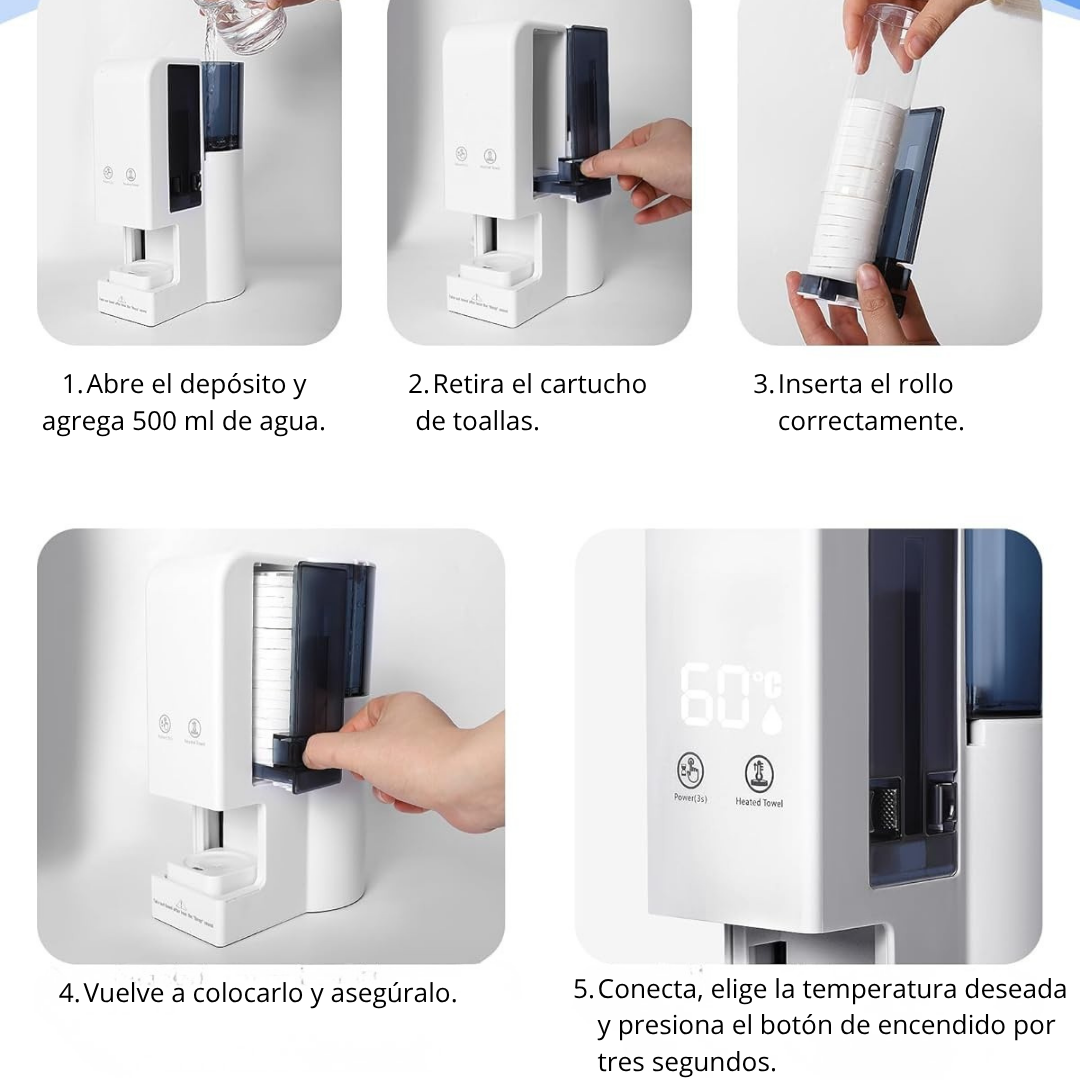 GlowSpa™ Pro – Sistema de Toallas Calientes para Skincare Profesional en Casa