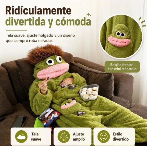MonsterNap™ – Pijama Monstruo Bocón de Una Pieza | Viral en TikTok | Adultos y Niños