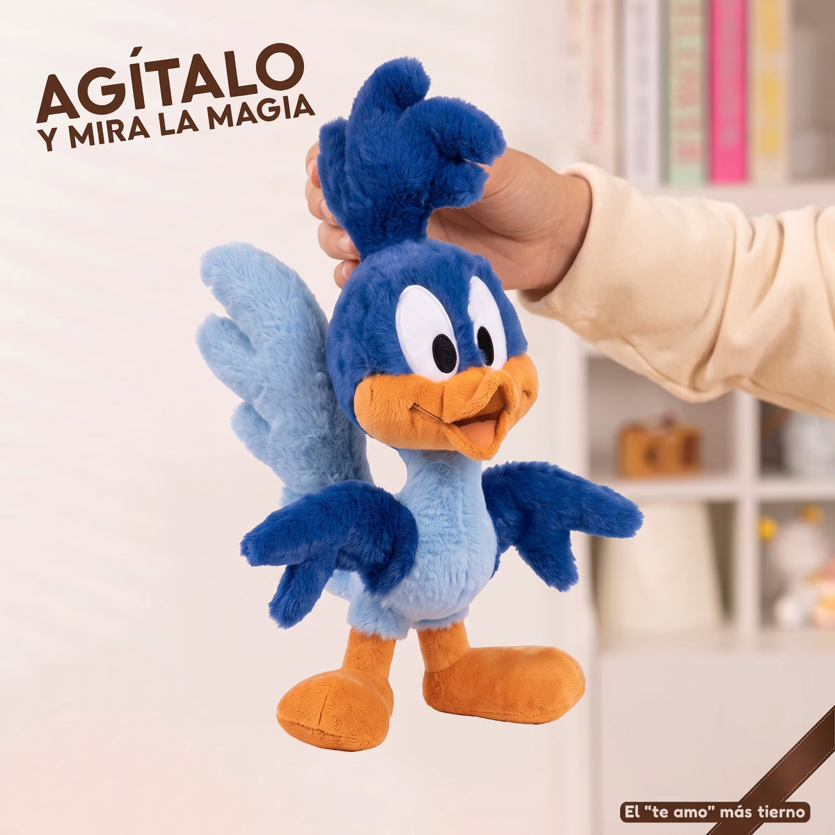 Willy el Coyote™ y Bipbip – Peluches Interactivos que Corren al Agitarlos | 40cm