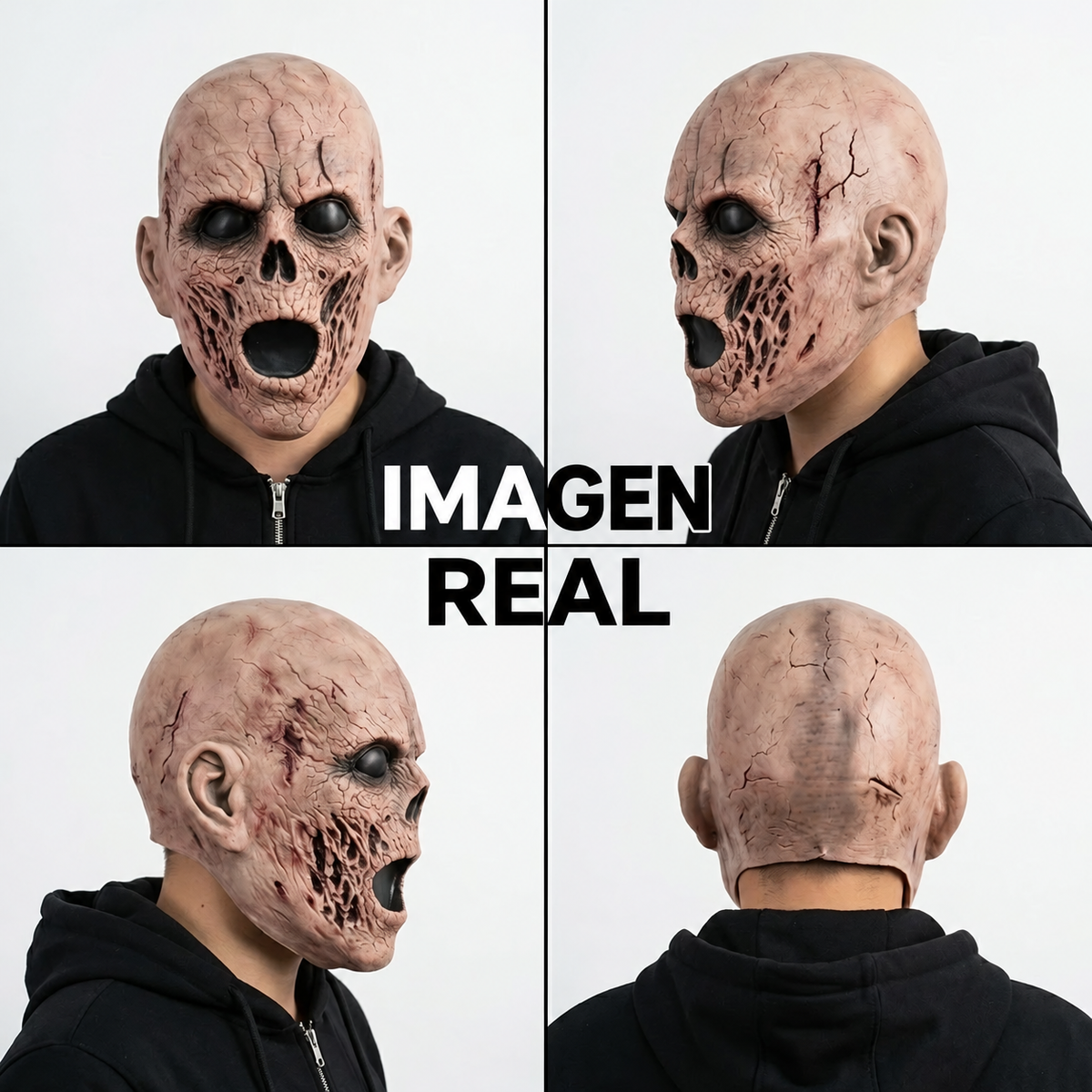 FaceCrypt™ – Máscaras Hiperrealistas de Látex y Tela para Halloween | Talla Única | Lleva 2 y Paga 1