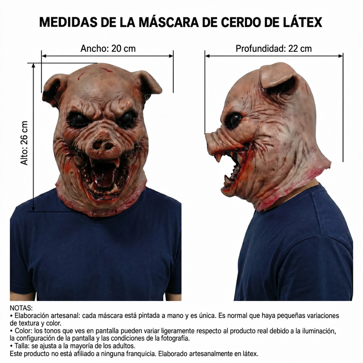 FaceCrypt™ – Máscaras Hiperrealistas de Látex y Tela para Halloween | Talla Única | Lleva 2 y Paga 1