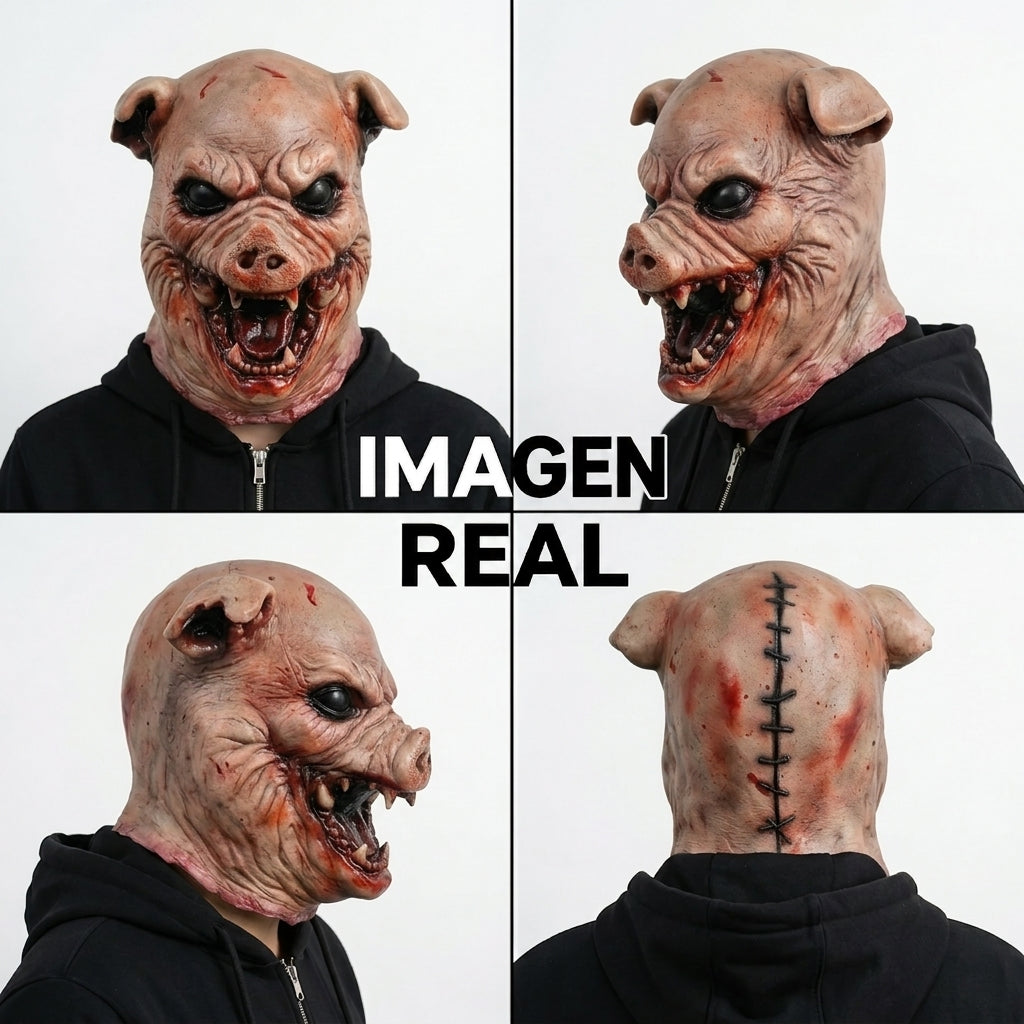 FaceCrypt™ – Máscaras Hiperrealistas de Látex y Tela para Halloween | Talla Única | Lleva 2 y Paga 1